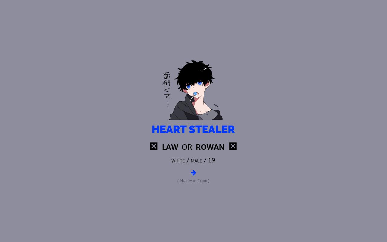 Carrd profile picture for @law